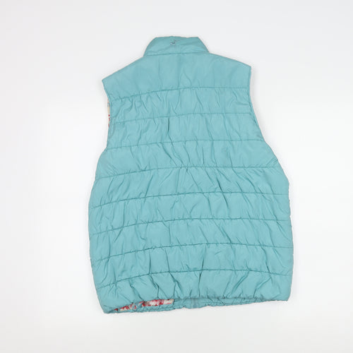 Tulchan Women's Blue Quilted Waistcoat, Size 12