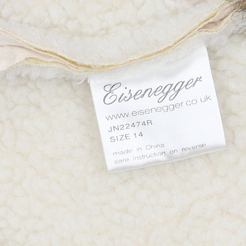 Eisenegger Girls Ivory Faux Fur Waistcoat Size 14