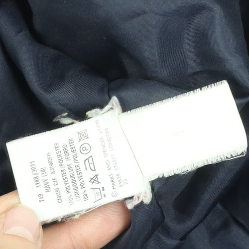 Marks & Spencer Women's Navy Size 14 Parka Coat