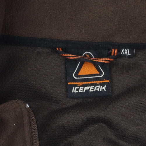 Icepeak Men's Brown 2XL Fleece Jacket for Hiking