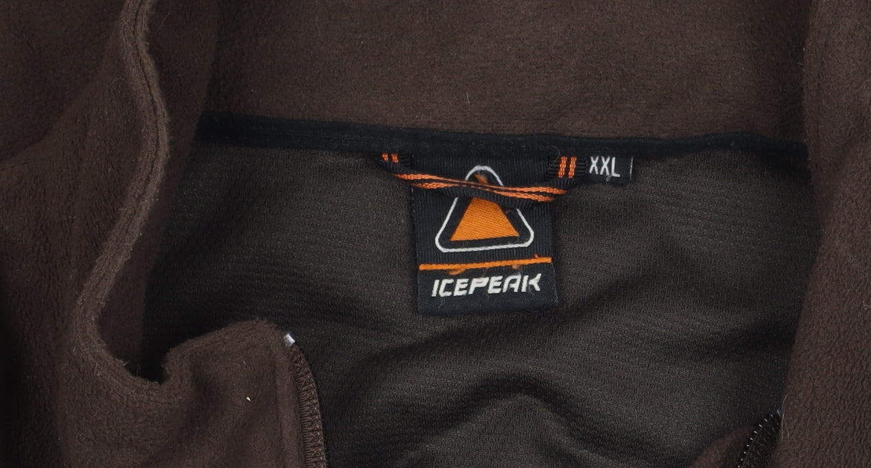 Icepeak Men's Brown 2XL Fleece Jacket for Hiking