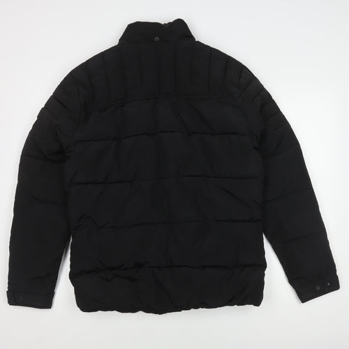 Jack & Jones Men's Black Puffer Jacket L