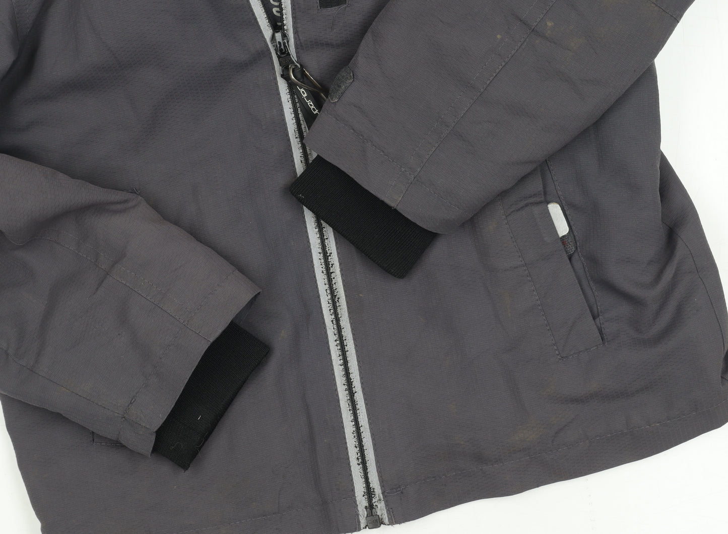 Marks and Spencer Grey Boys' Jacket, Size 5-6, Hooded, Lined