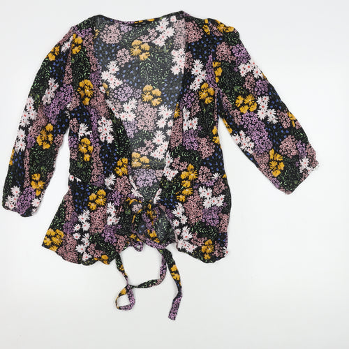Myleene Klass Women's Multicoloured Wrap Blouse Size 10