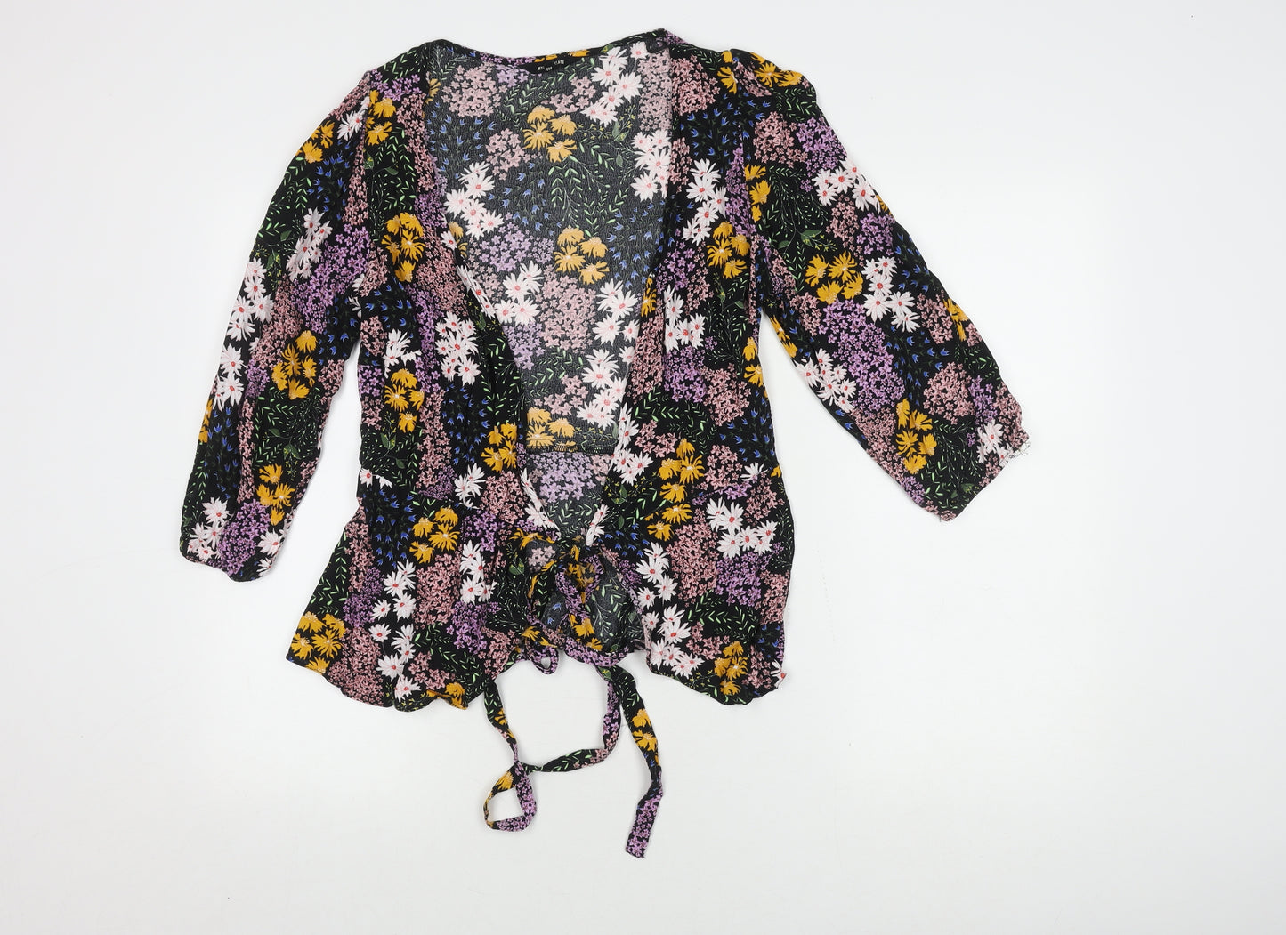 Myleene Klass Women's Multicoloured Wrap Blouse Size 10