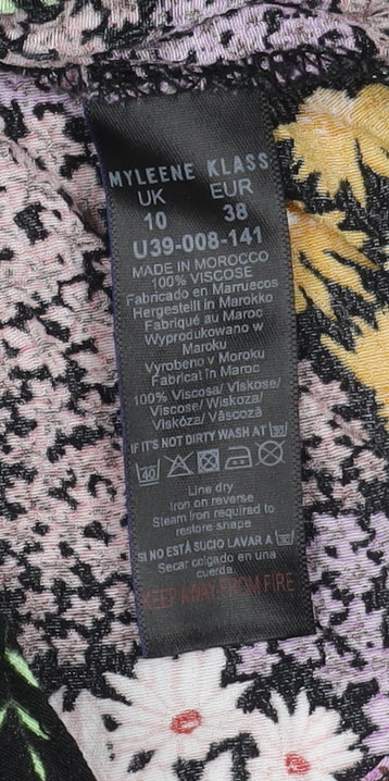 Myleene Klass Women's Multicoloured Wrap Blouse Size 10