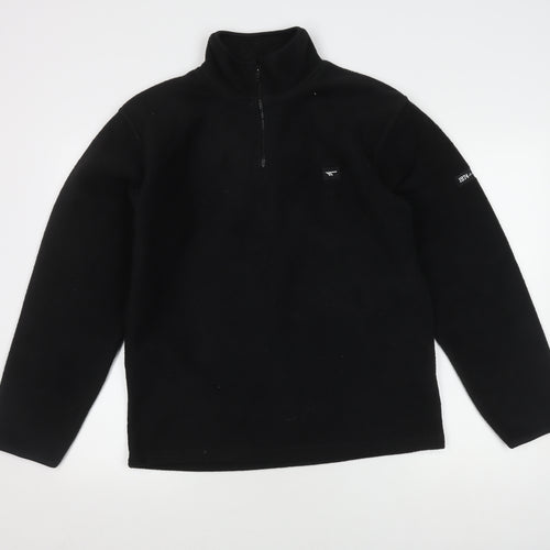 Hi-Tec Men's Black Fleece Pullover, Size S