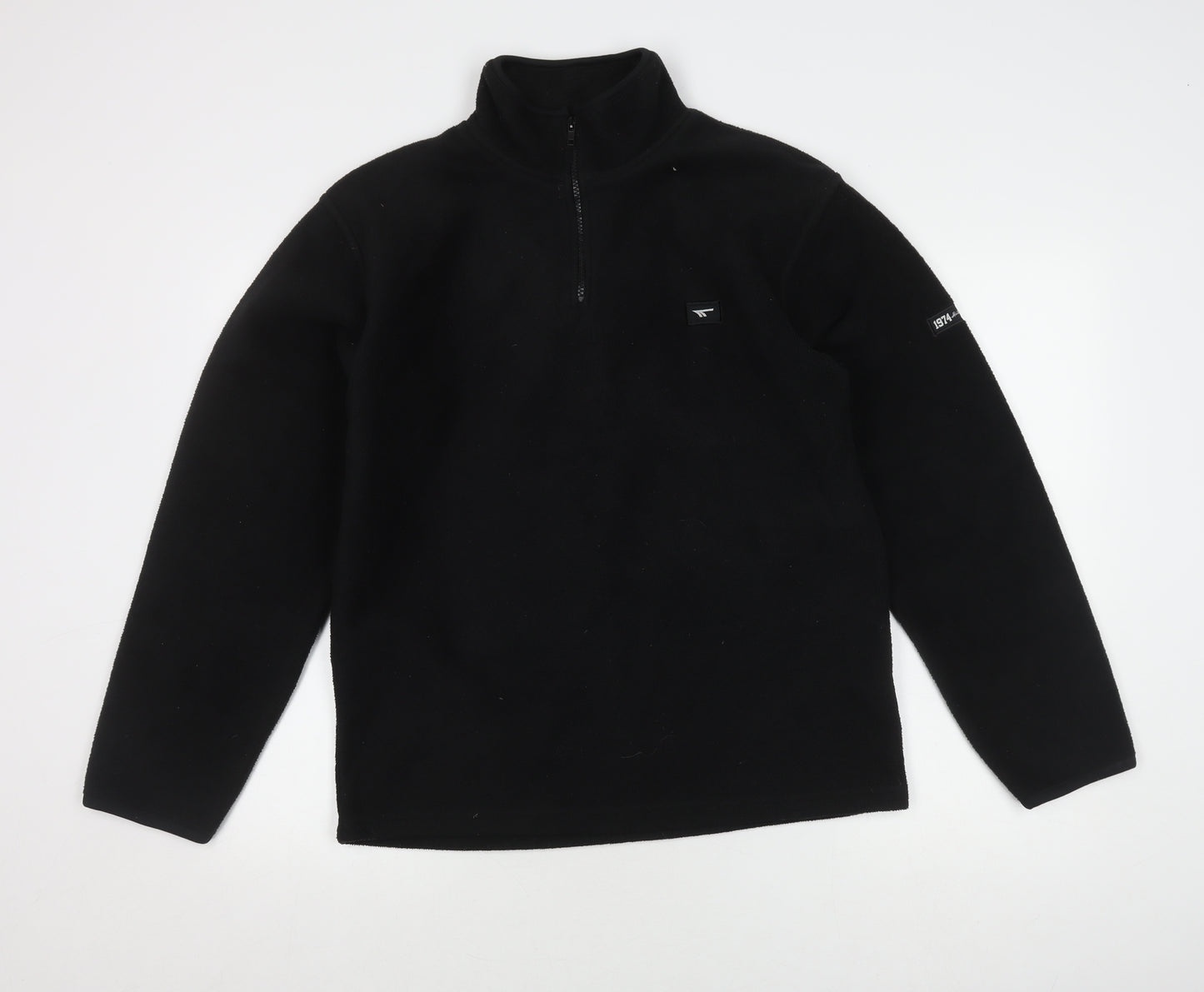Hi-Tec Men's Black Fleece Pullover, Size S