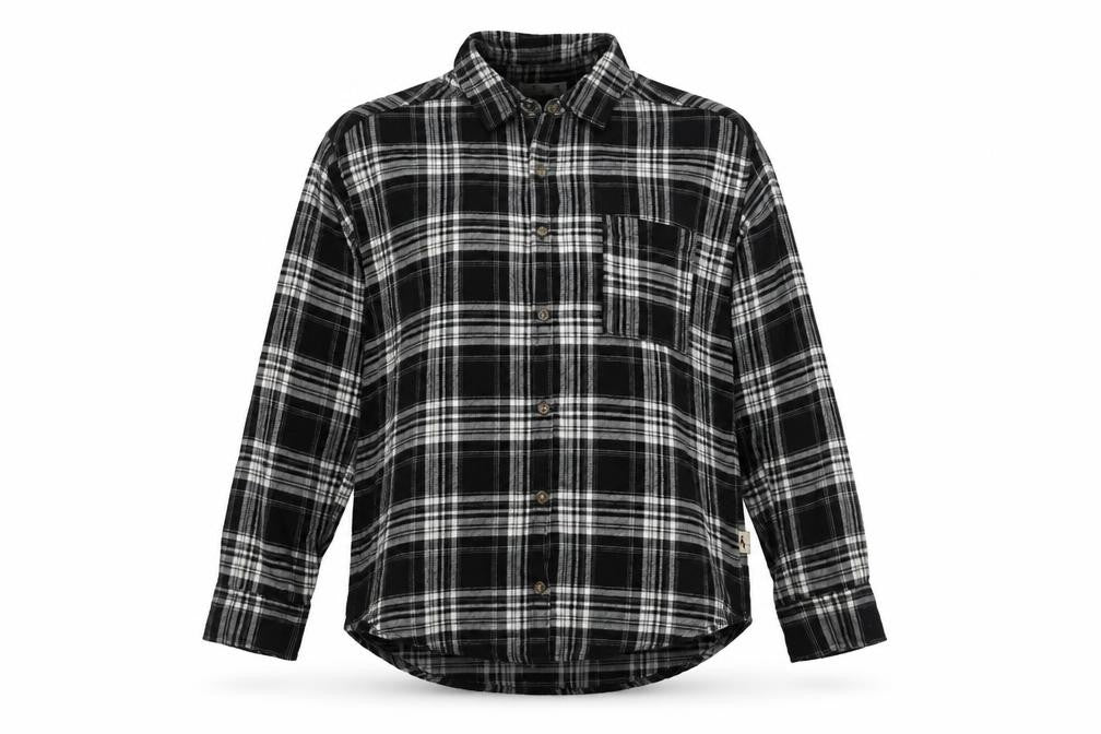 Hollister Women's Black XS Plaid Button-Up Shirt