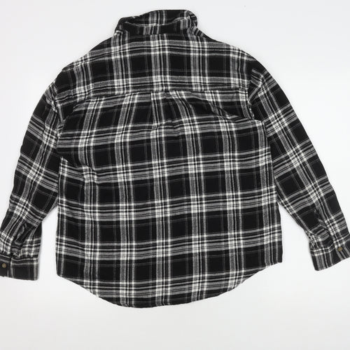 Hollister Women's Black XS Plaid Button-Up Shirt