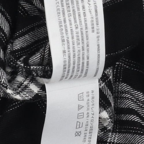 Hollister Women's Black XS Plaid Button-Up Shirt