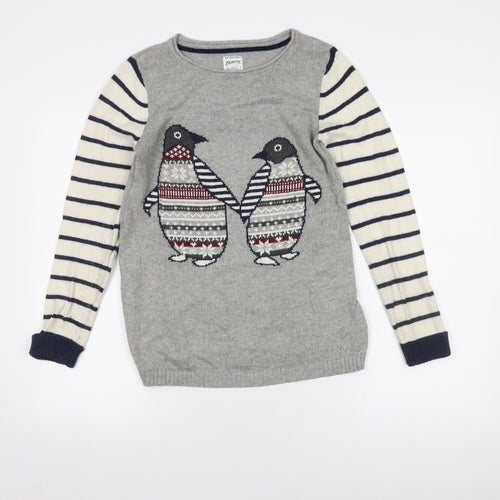 Mantaray Women's Grey Penguin Jumper Size 10