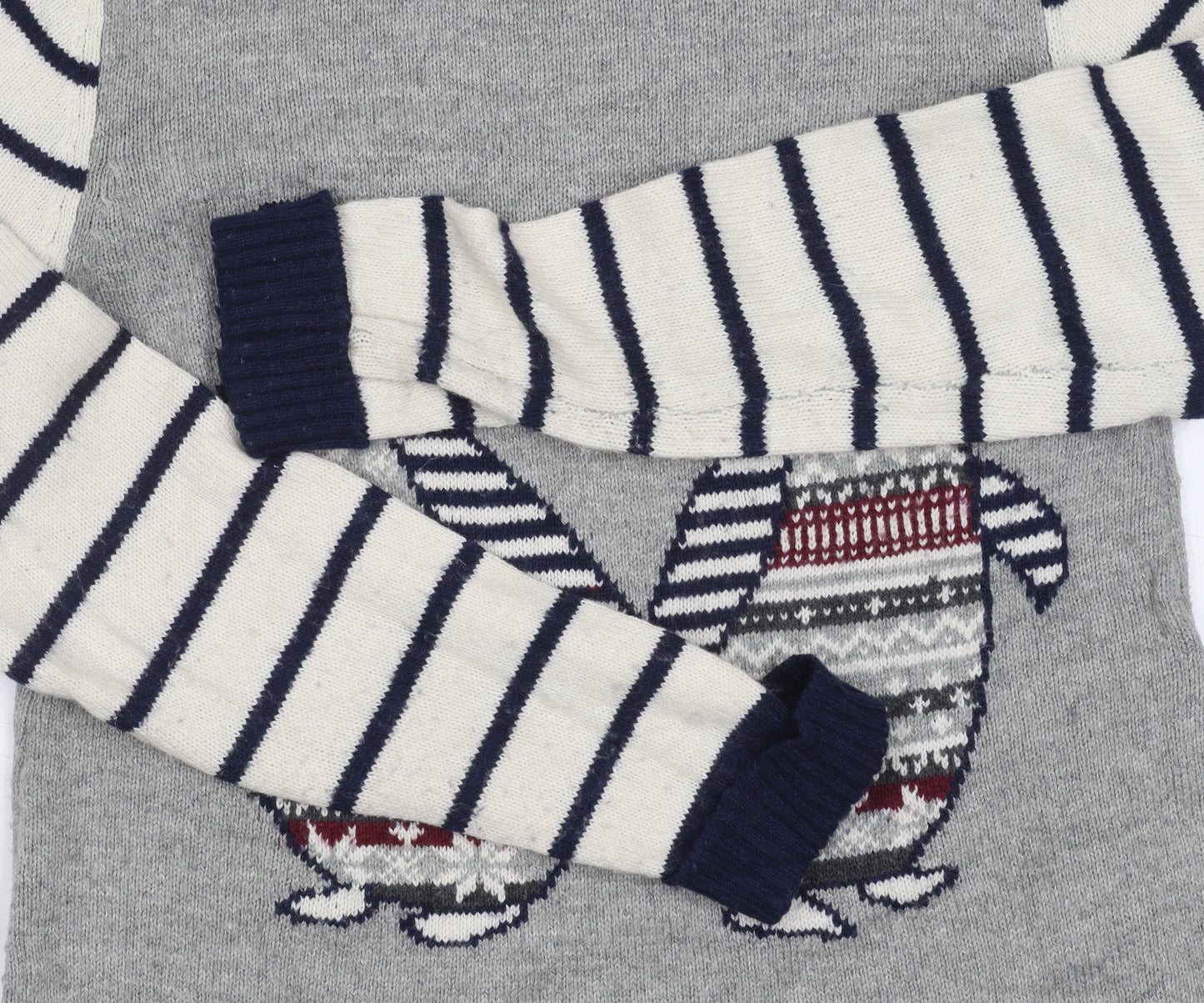 Mantaray Women's Grey Penguin Jumper Size 10