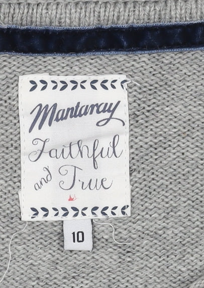 Mantaray Women's Grey Penguin Jumper Size 10