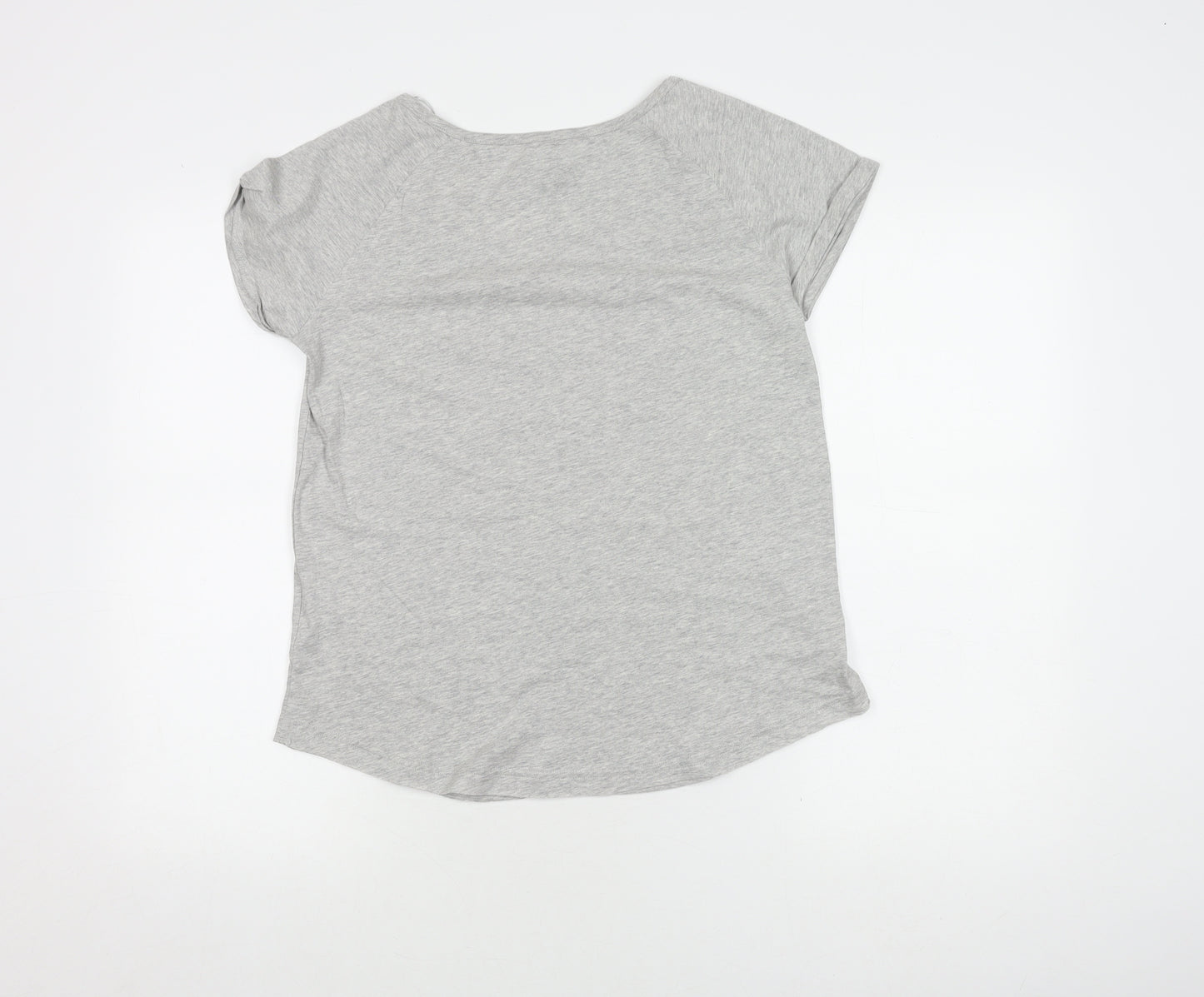 Animal Women's Grey Graphic T-Shirt Size 10 Casual