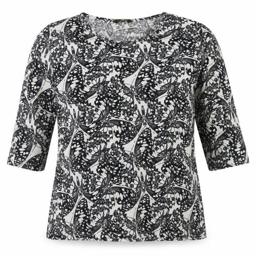 Originals Women's Black Butterfly Print Top Size 12