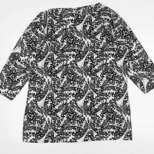 Originals Women's Black Butterfly Print Top Size 12