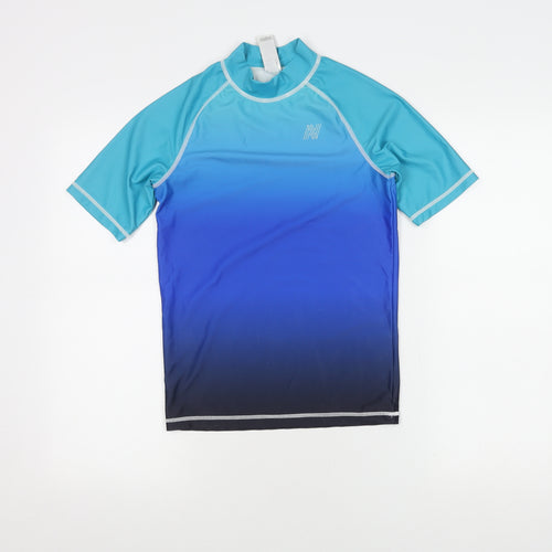Next Boys Blue Ombré Rash Guard - Size 12 Years