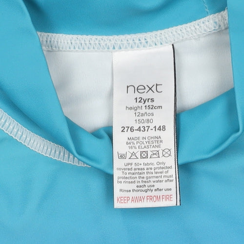 Next Boys Blue Ombré Rash Guard - Size 12 Years
