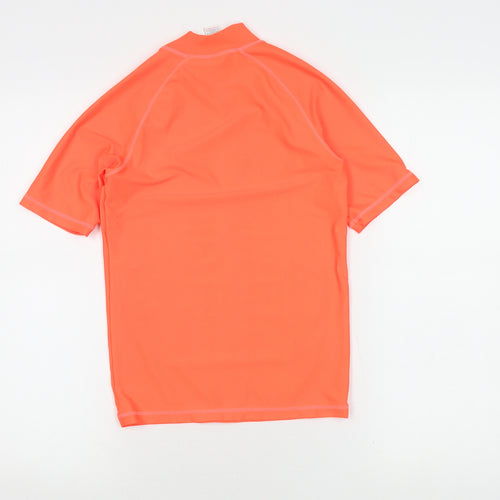 Next Boys Orange Rash Guard - 12 Years, UV-Protective Swim Top