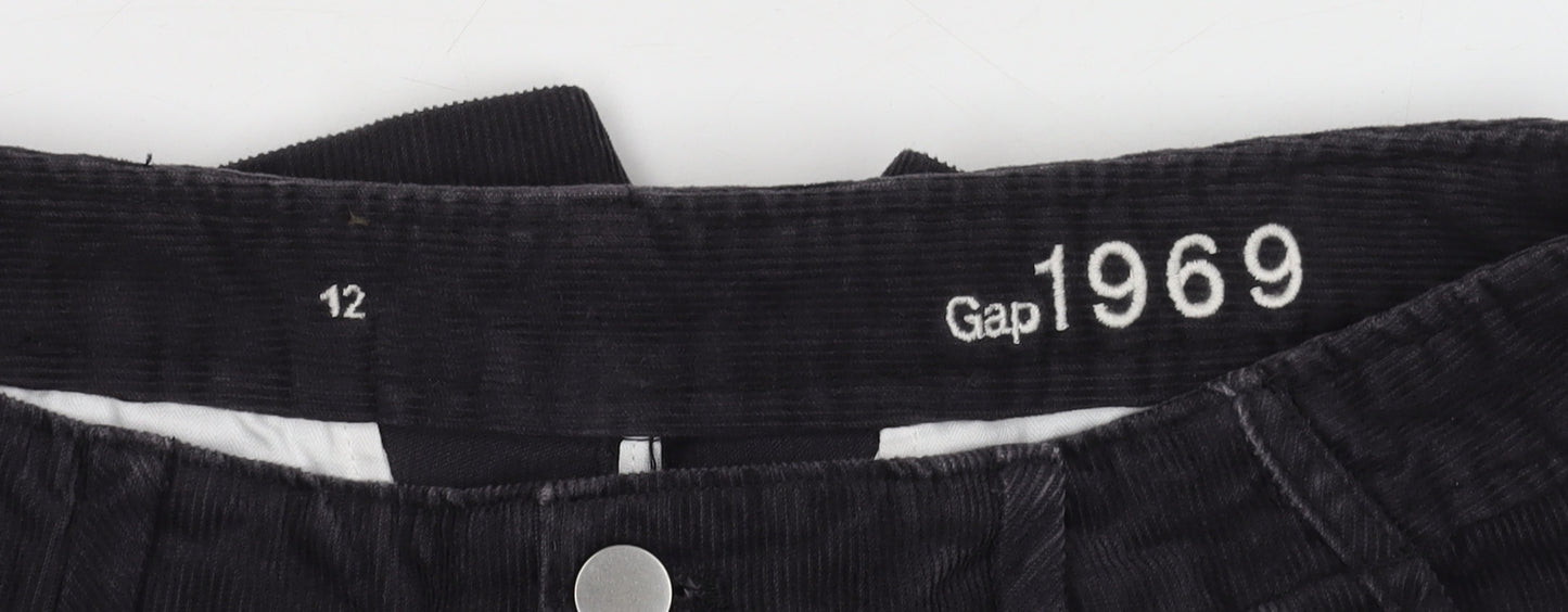 Gap Women’s Black Corduroy Shorts Size 12