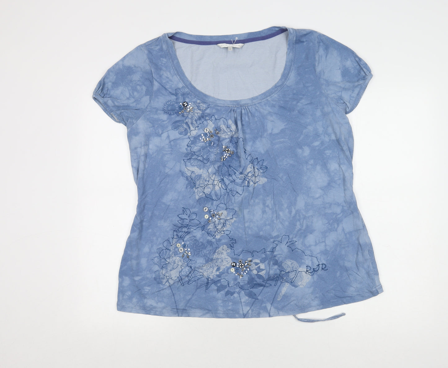 Rocha John Rocha Women’s Blue Embroidered T-Shirt Size 20