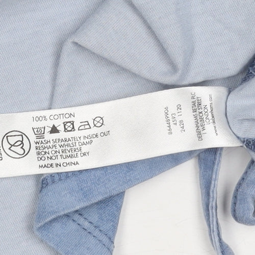 Rocha John Rocha Women’s Blue Embroidered T-Shirt Size 20