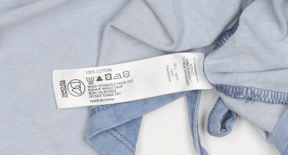 Rocha John Rocha Women’s Blue Embroidered T-Shirt Size 20