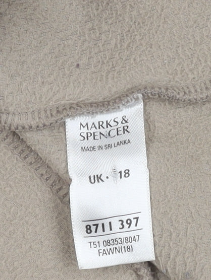 Marks and Spencer Women's Beige Waistcoat Size 18