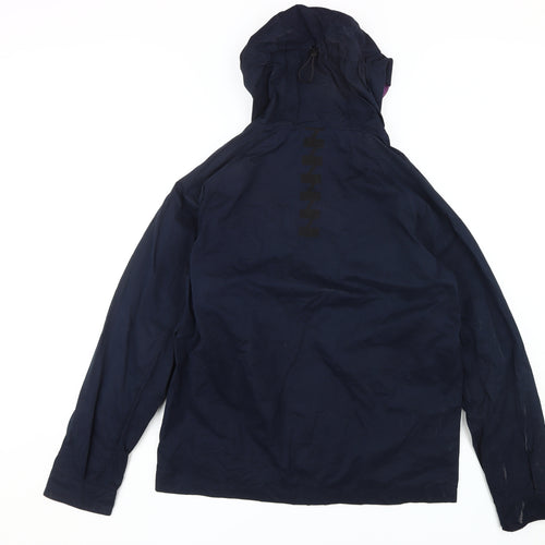 Meyba Navy Blue Unisex Hooded Jacket, Size L, Waterproof