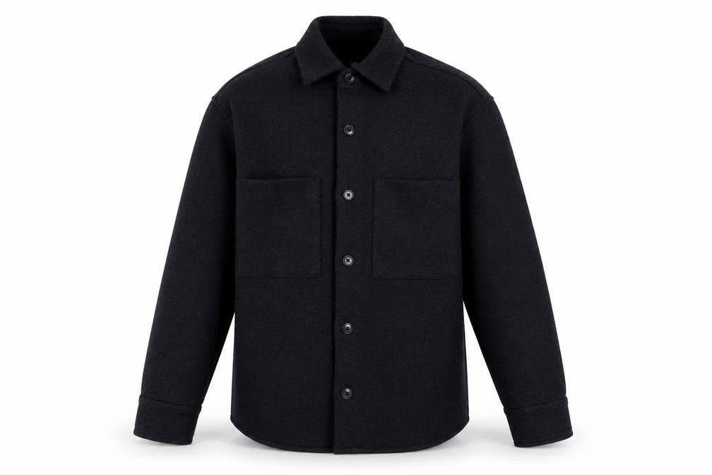 H&M Men’s Black Relaxed Fit Casual Shirt, Size S