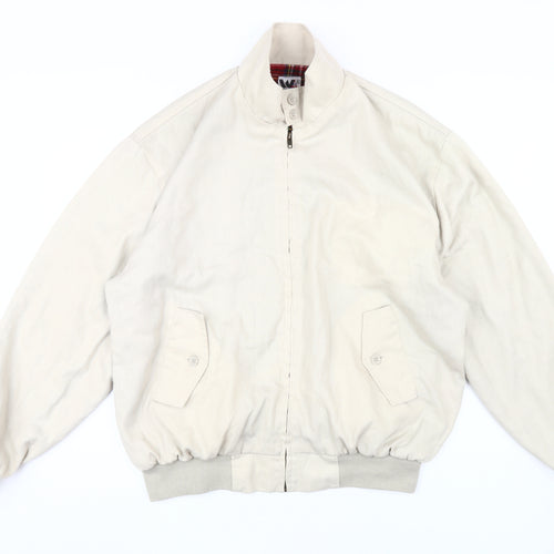 Warrior Men's Beige XL Bomber Jacket - Casual Classic Style