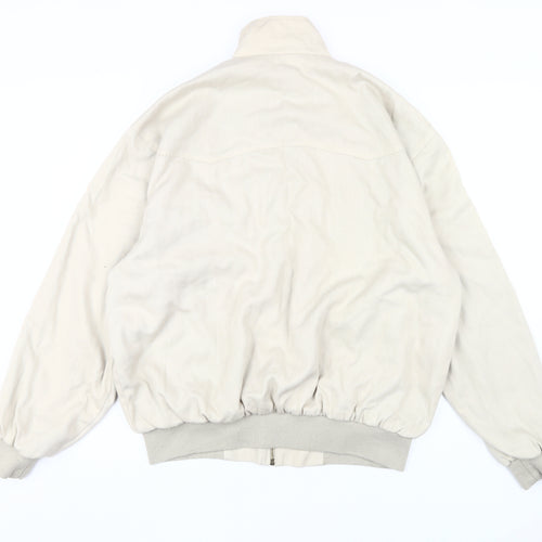 Warrior Men's Beige XL Bomber Jacket - Casual Classic Style