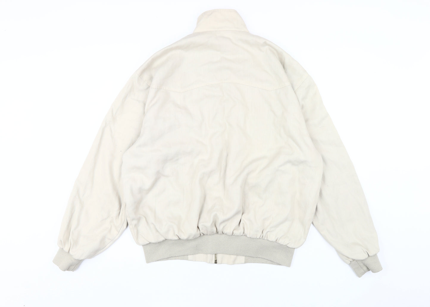 Warrior Men's Beige XL Bomber Jacket - Casual Classic Style