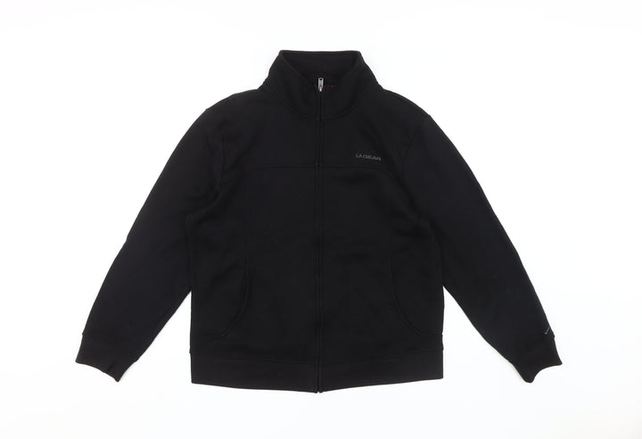 LA Gear Women's Black Full Zip Hoodie Size 14