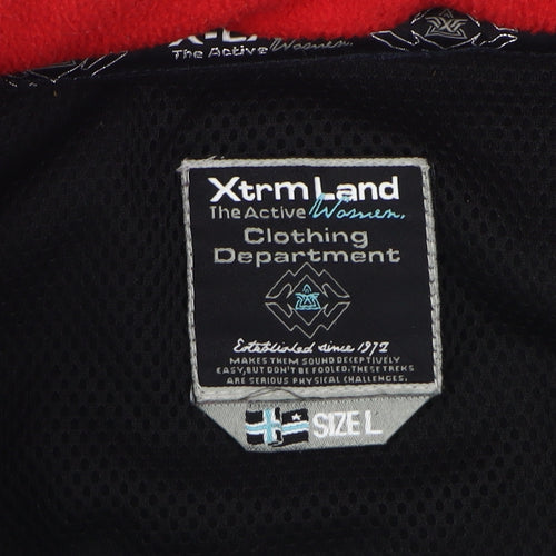 XtrmLand Women's Black Fleece Jacket, Size L