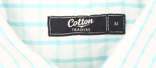 Cotton Traders Men's Blue Check Shirt M