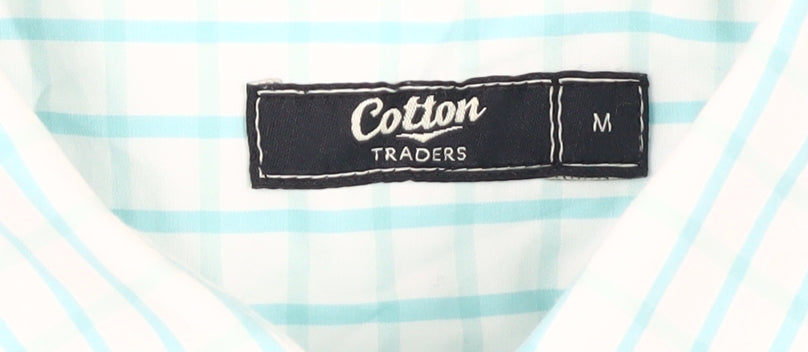 Cotton Traders Men's Blue Check Shirt M