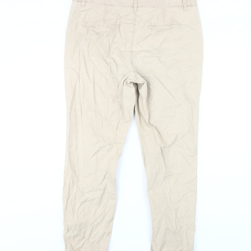 Next Women's Beige Chino, Size 14, Casual Trousers