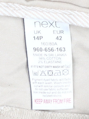 Next Women's Beige Chino, Size 14, Casual Trousers