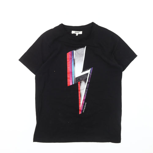 Avenzi Men's Black M Graphic Print T-Shirt