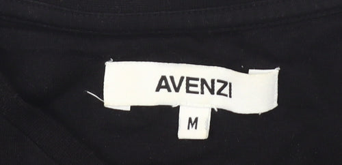 Avenzi Men's Black M Graphic Print T-Shirt