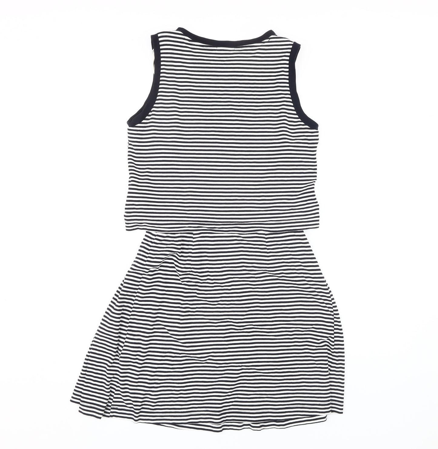 Gap Women's Striped Black Dress, Small, Sleeveless, Casual