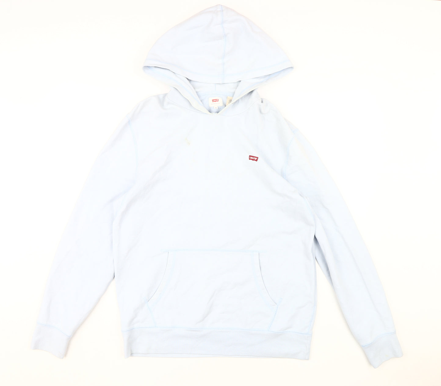 Levi's Men's Blue Pullover Hoodie, Size M, Lightweight