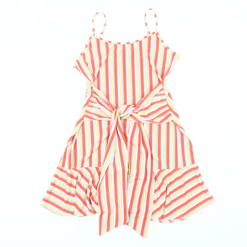 Boohoo Women's Multicoloured Striped Slip Dress