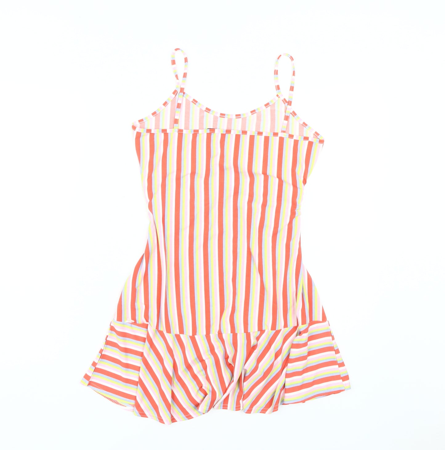 Boohoo Women's Multicoloured Striped Slip Dress