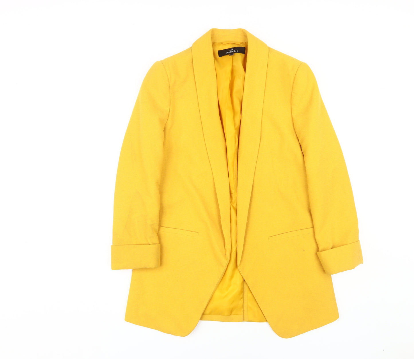 Next Women's Yellow Blazer Size 8 Regular Fit