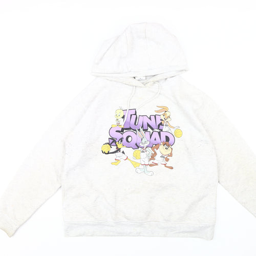 Space Jam Unisex White Pullover Hoodie M