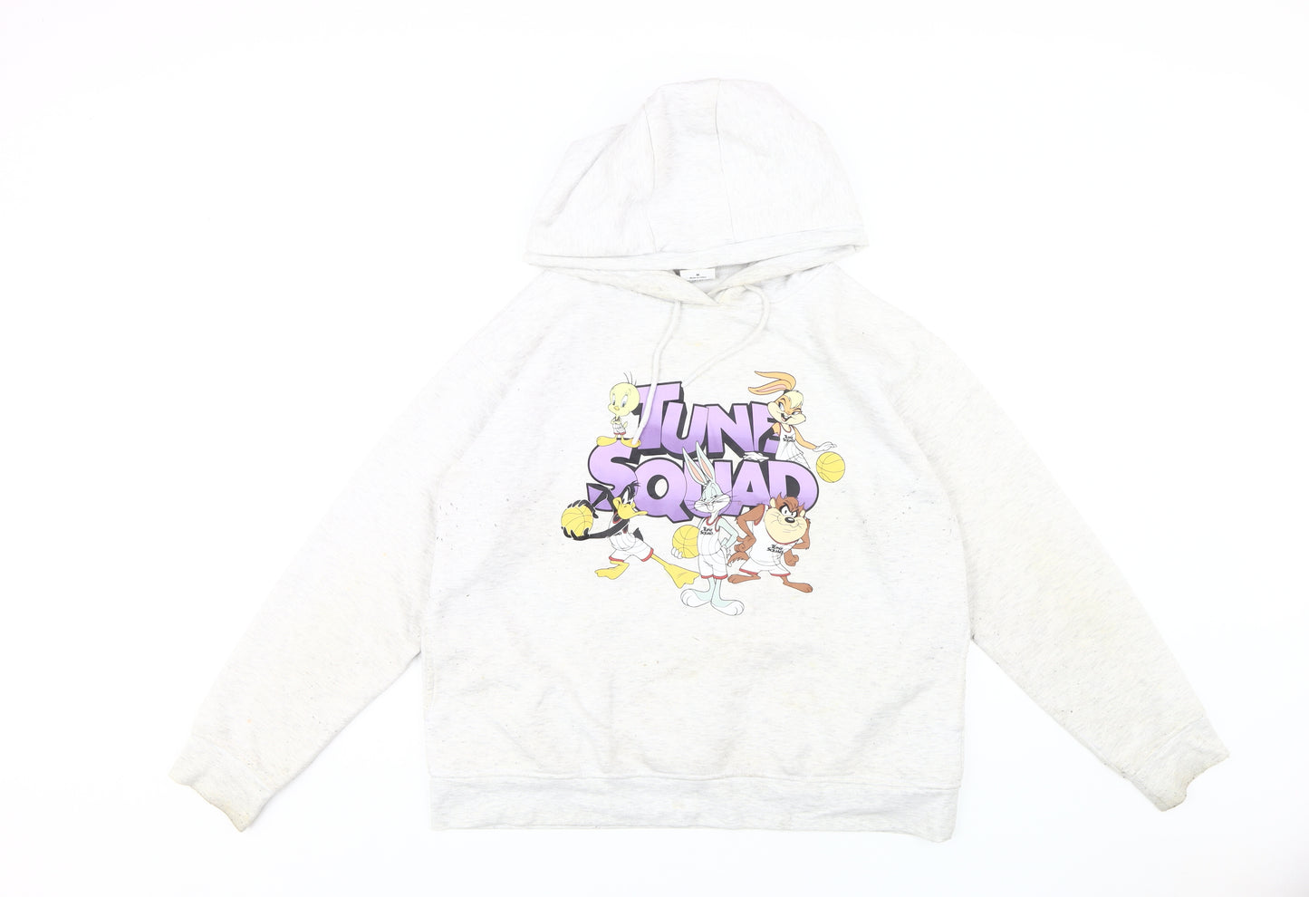 Space Jam Unisex White Pullover Hoodie M