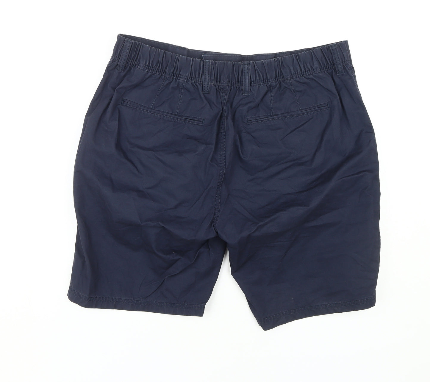 Marks and Spencer Men's Blue Chino Shorts Size 36